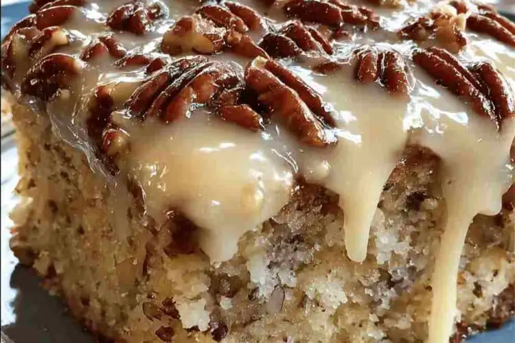 Butter Pecan Poke Cake