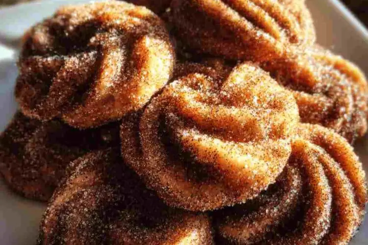 Churro Crinkle Cookies