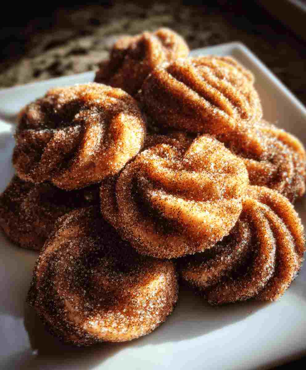 Churro Crinkle Cookies