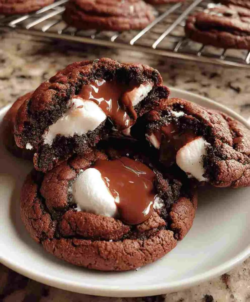 Marshmallow Hot Cocoa Surprise Cookies