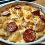 Cheesy Ranch Potatoes and Smoked Sausage
