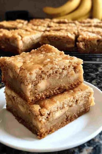 Easy Banana Blondies