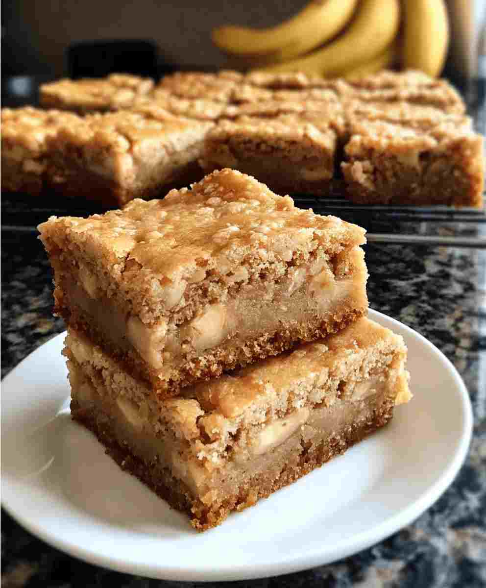 Easy Banana Blondies