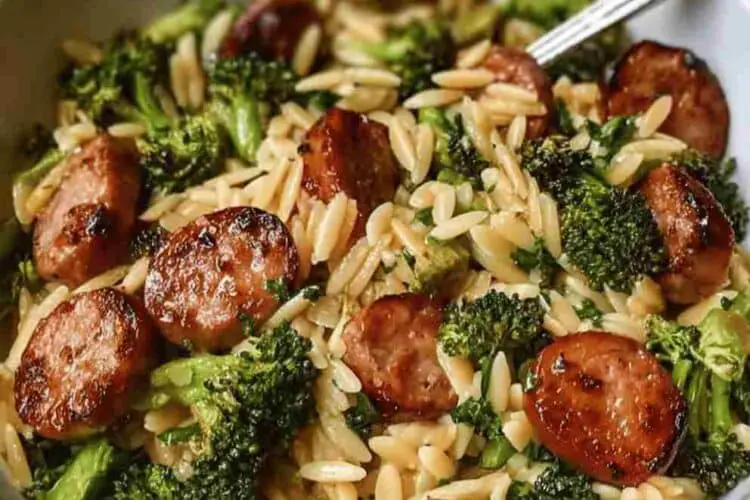 Chicken Sausage and Broccoli Orzo