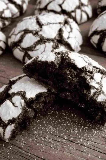Vintage Chocolate Crinkle Cookies