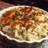Dump and Bake Chicken Alfredo Rice Casserole