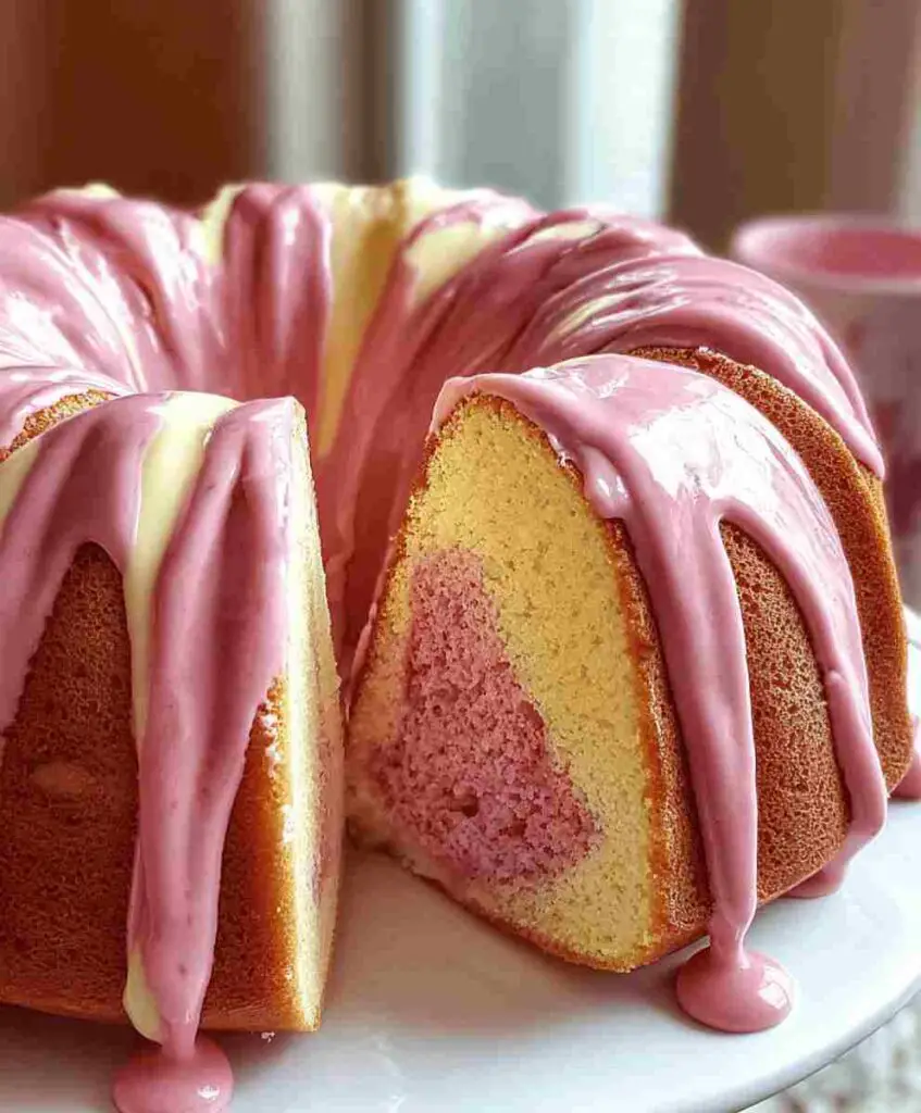 Easy Strawberry Milkshake Pound Cake