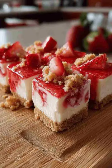 Strawberry Crunch Cheesecake Chunks
