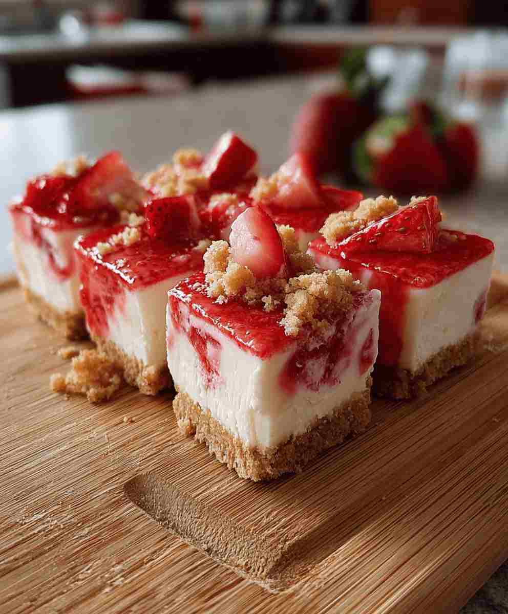 Strawberry Crunch Cheesecake Chunks