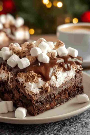 Hot Chocolate Poke Cake
