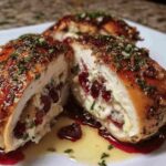 Cranberry Brie Stuffed Chicken