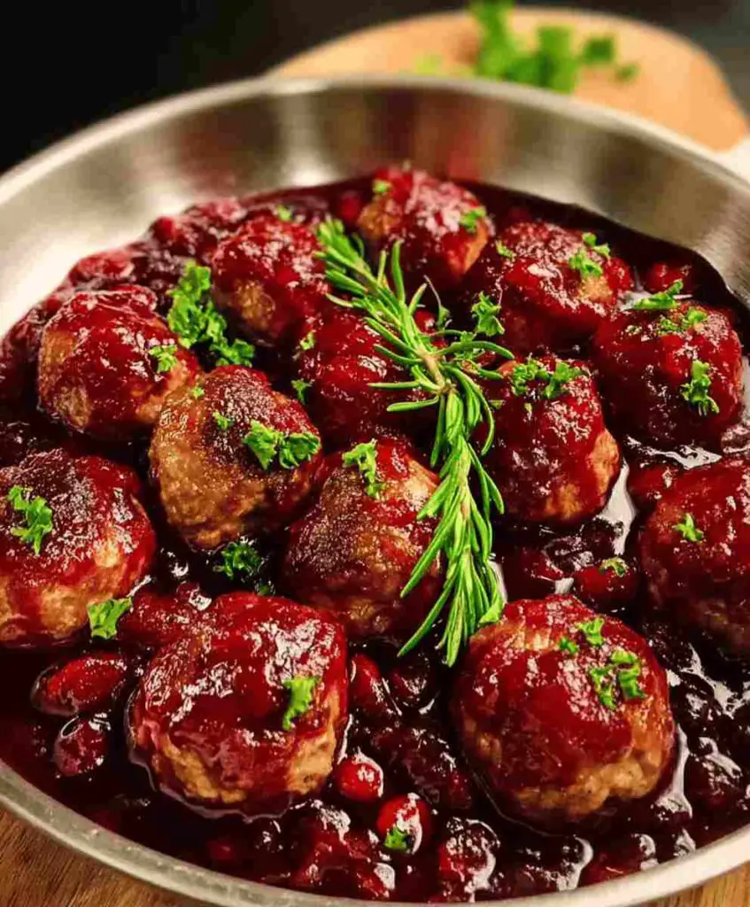 Christmas Cranberry Meatballs