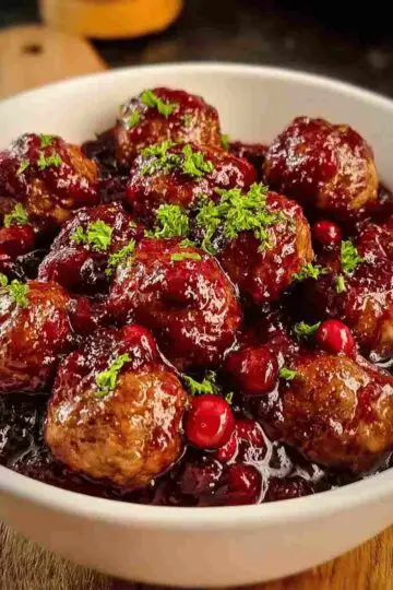 Christmas Cranberry Meatballs