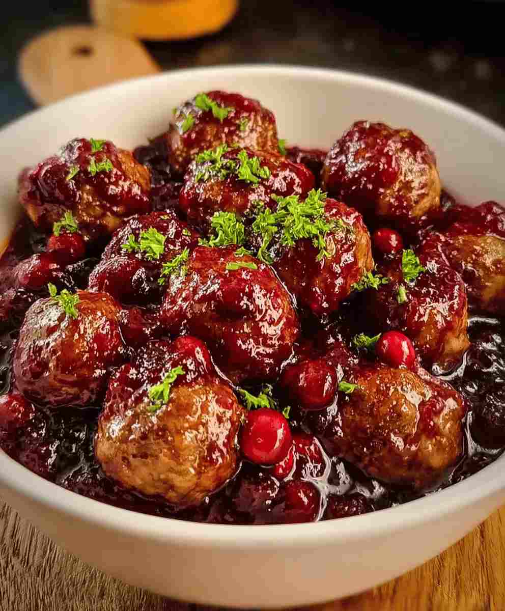 Christmas Cranberry Meatballs