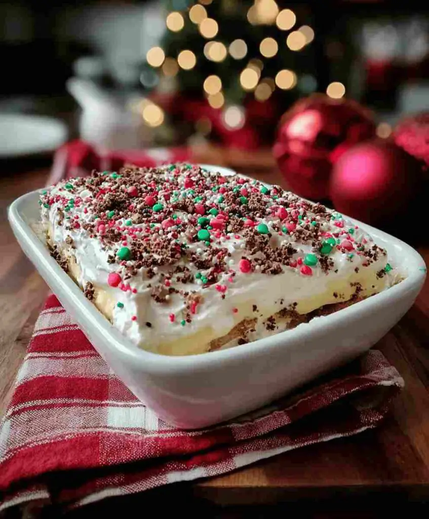 No Bake Christmas Cookie Lush