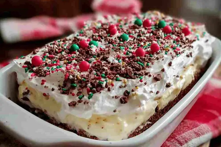 No Bake Christmas Cookie Lush
