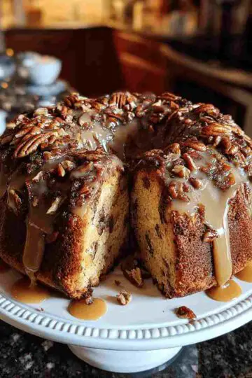 German Chocolate Pecan Pound Cake