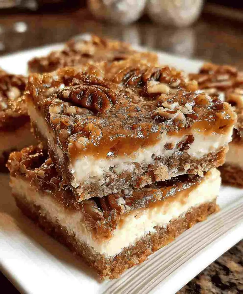 Pecan Pie Cheesecake Bars