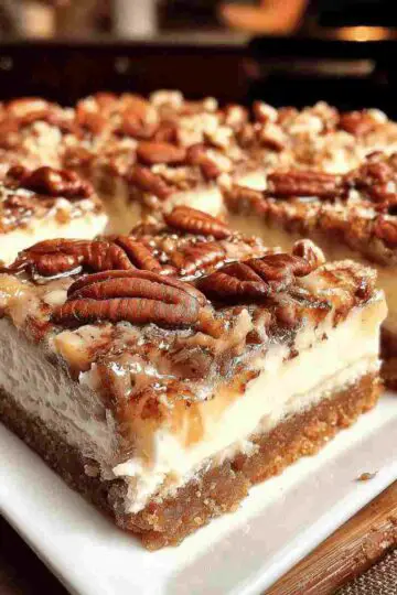 Pecan Pie Cheesecake Bars