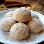 Cinnamon Sugar Snowball Cookies