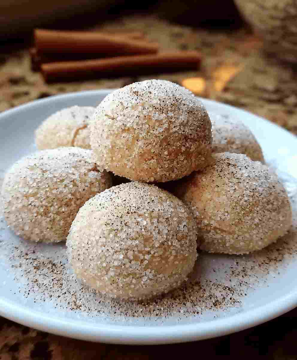 Cinnamon Sugar Snowball Cookies