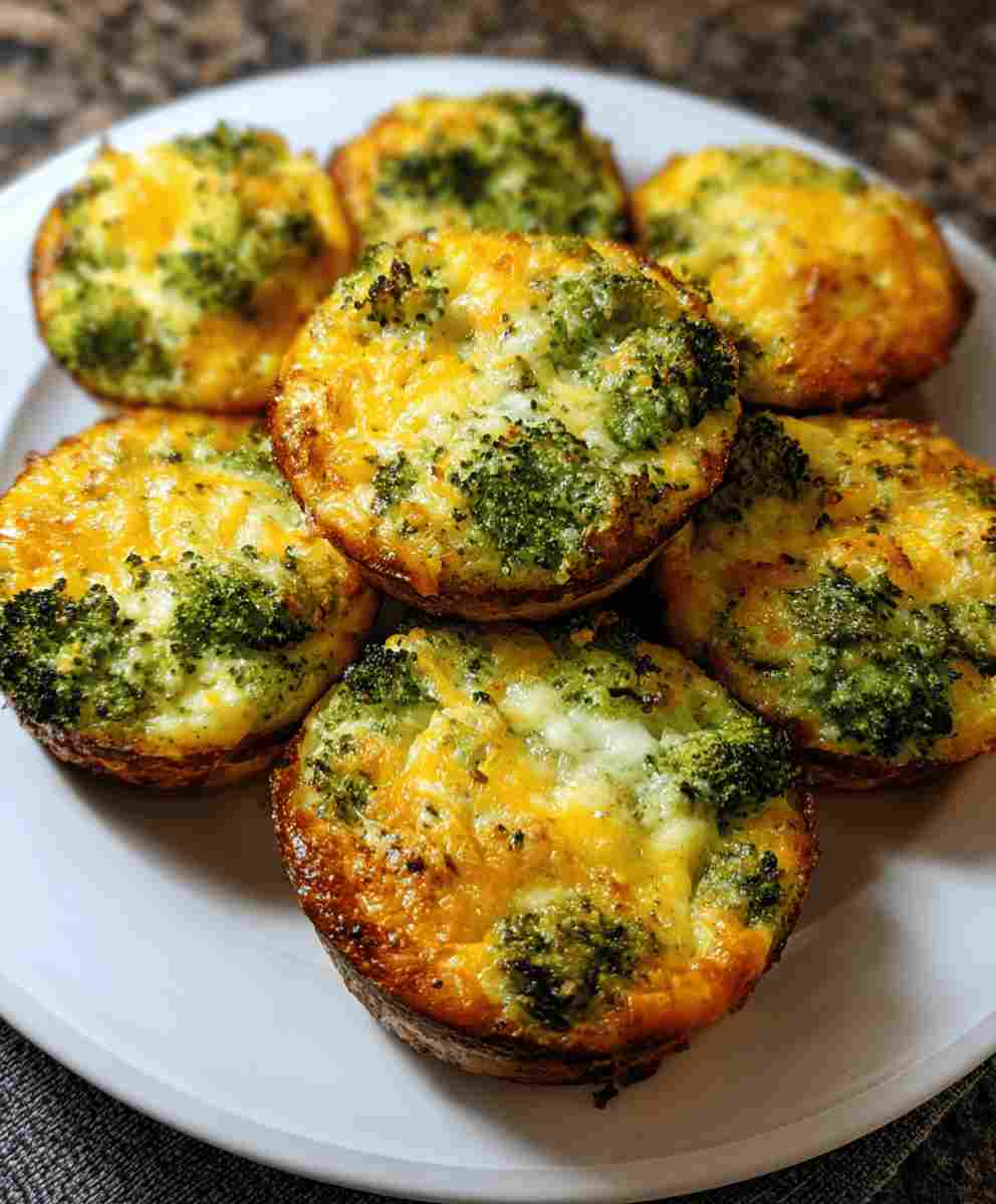 Low Carb Broccoli Cheese Rounds