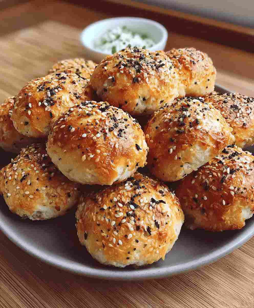High Protein Bagel Bites