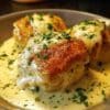 Chicken Pillows with Creamy Parmesan Sauce