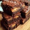 Outrageous Snickers Brownies