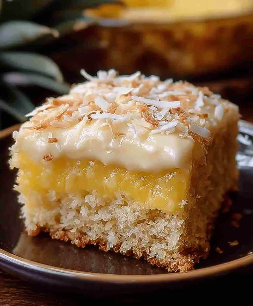 Easy Pineapple Coconut Cake