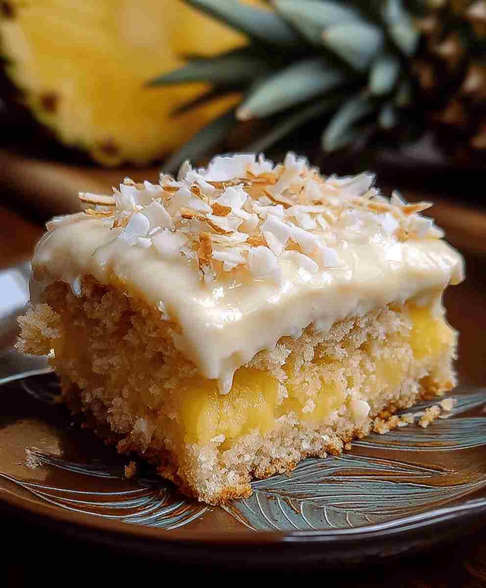 Easy Pineapple Coconut Cake