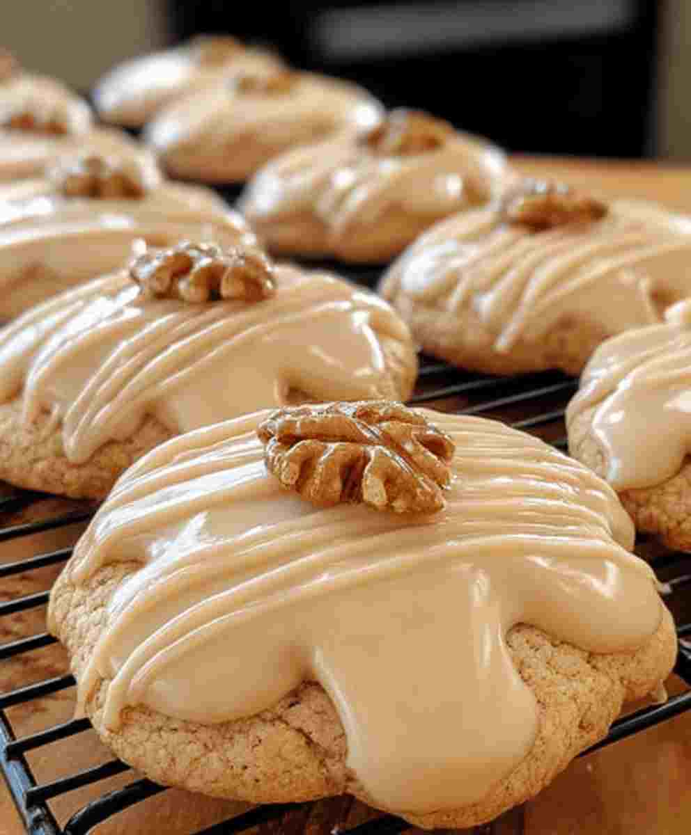 Easy Maple Cookies with Maple Icing
