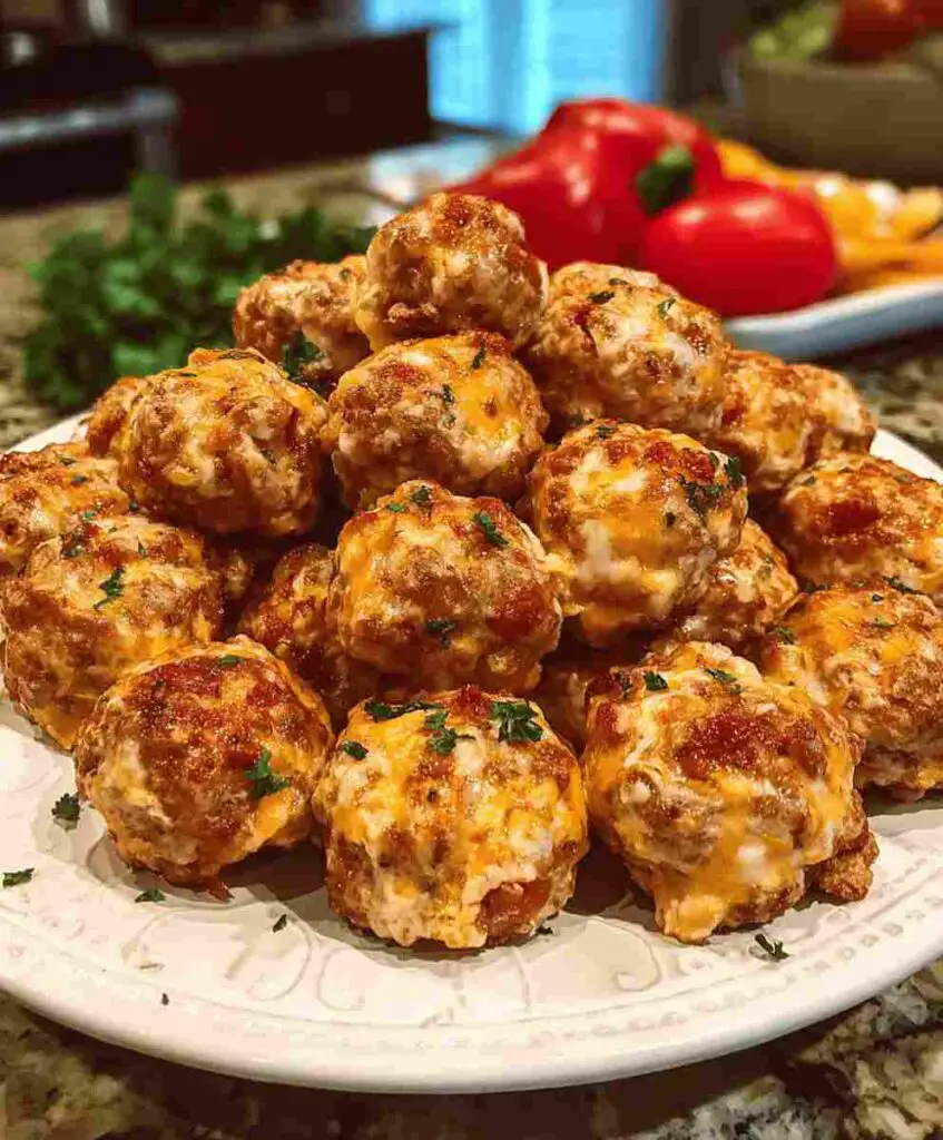 Rotel Cream Cheese Sausage Balls