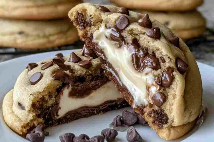 Cheesecake Stuffed Chocolate Chip Cookies