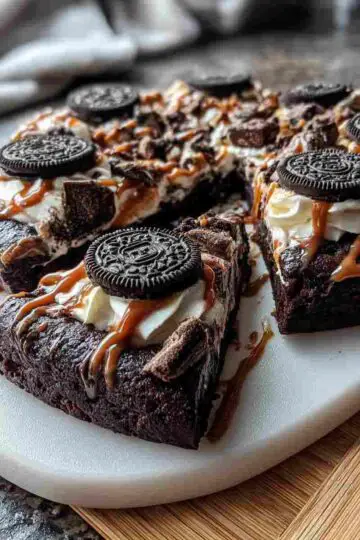 Oreo Fudge Brownie Pizza