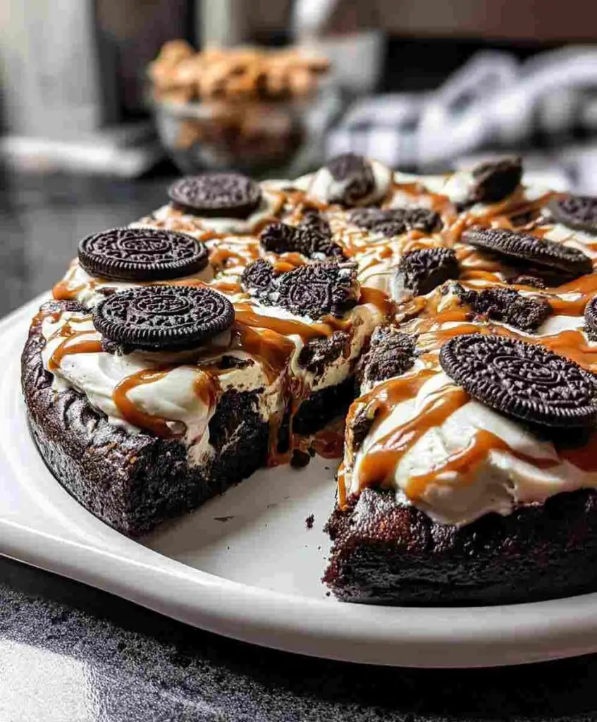 Oreo Fudge Brownie Pizza