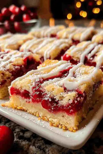 Christmas Cherry Bars Easy Holiday Dessert
