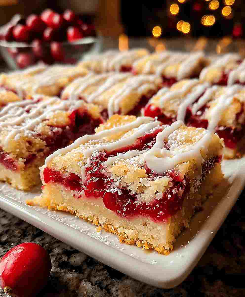 Christmas Cherry Bars Easy Holiday Dessert