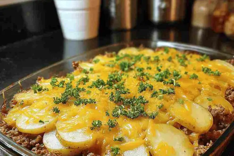 Loaded Ground Beef and Potatoes Skillet