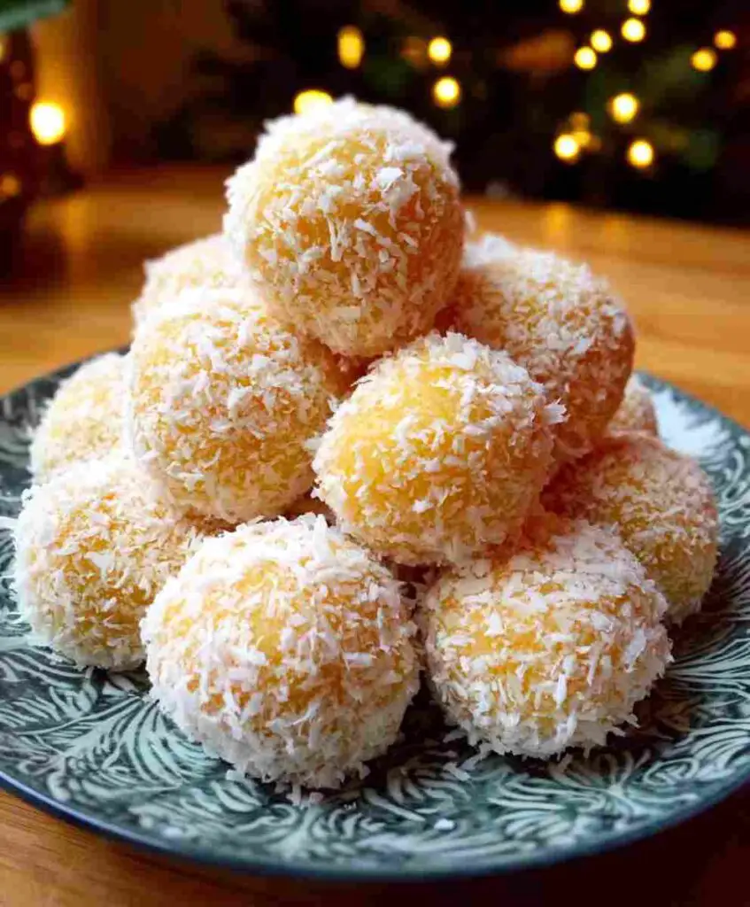 Christmas Pineapple Coconut Balls