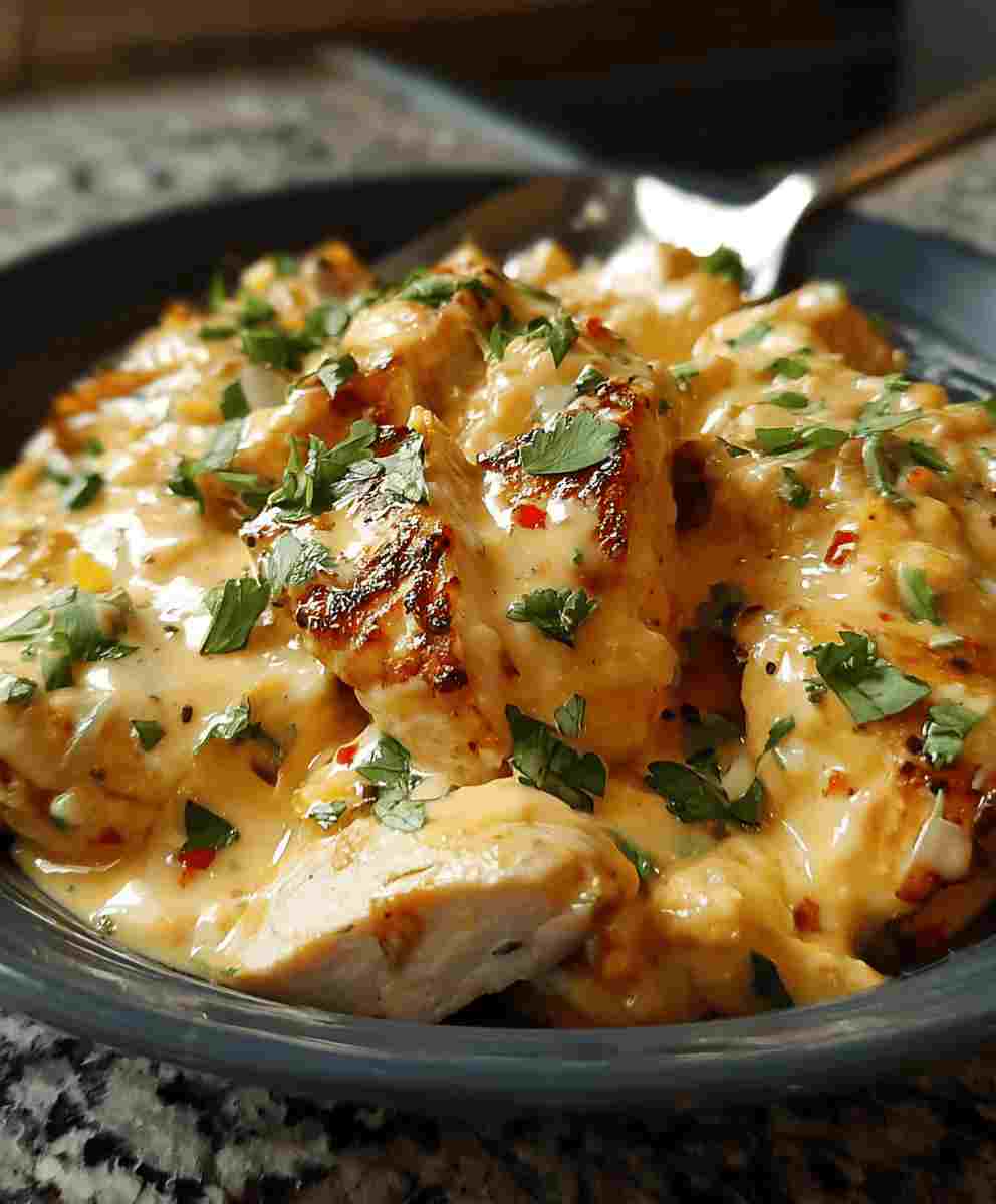 Mexican Chicken with Cheese Sauce
