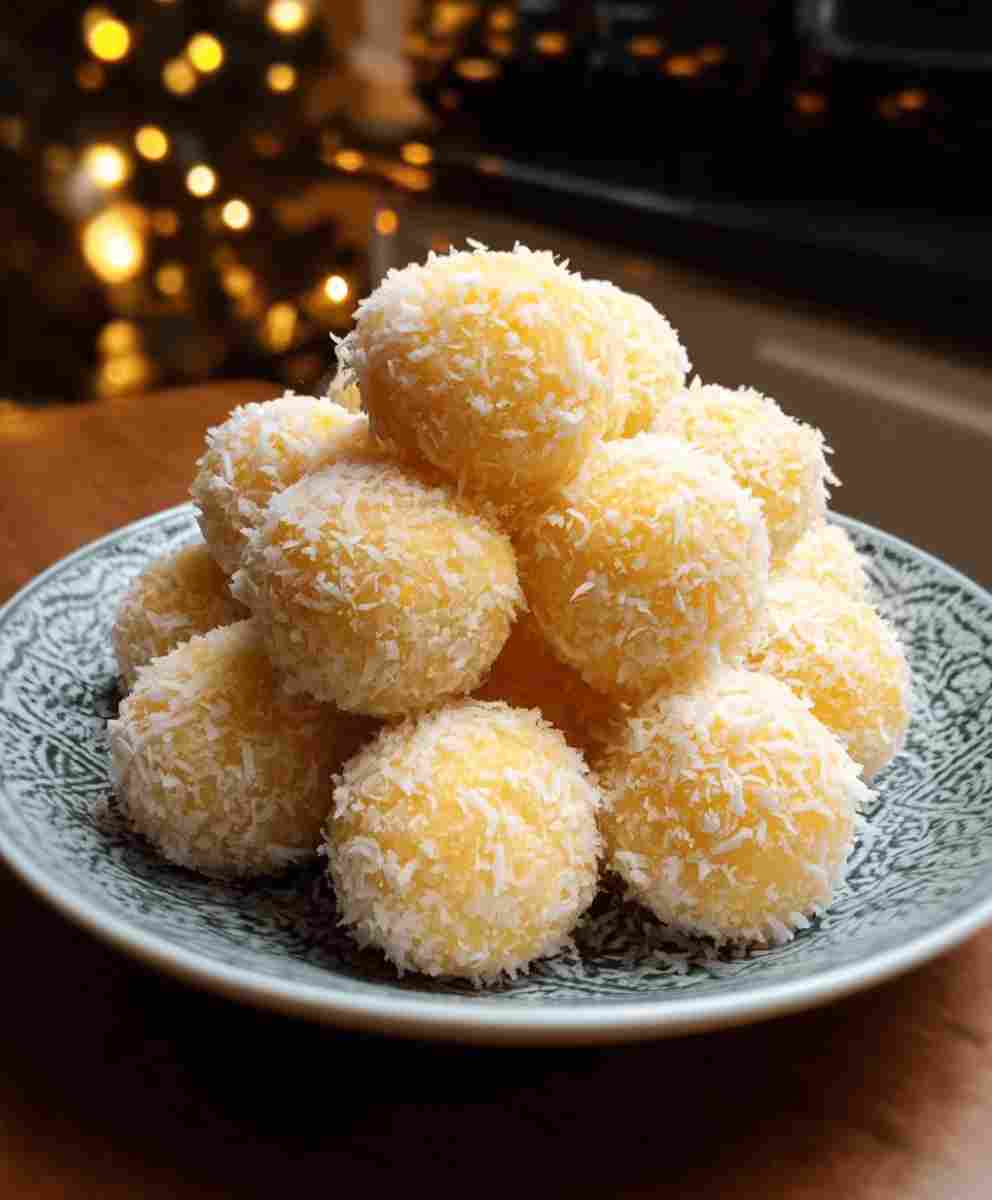 Christmas Pineapple Coconut Balls
