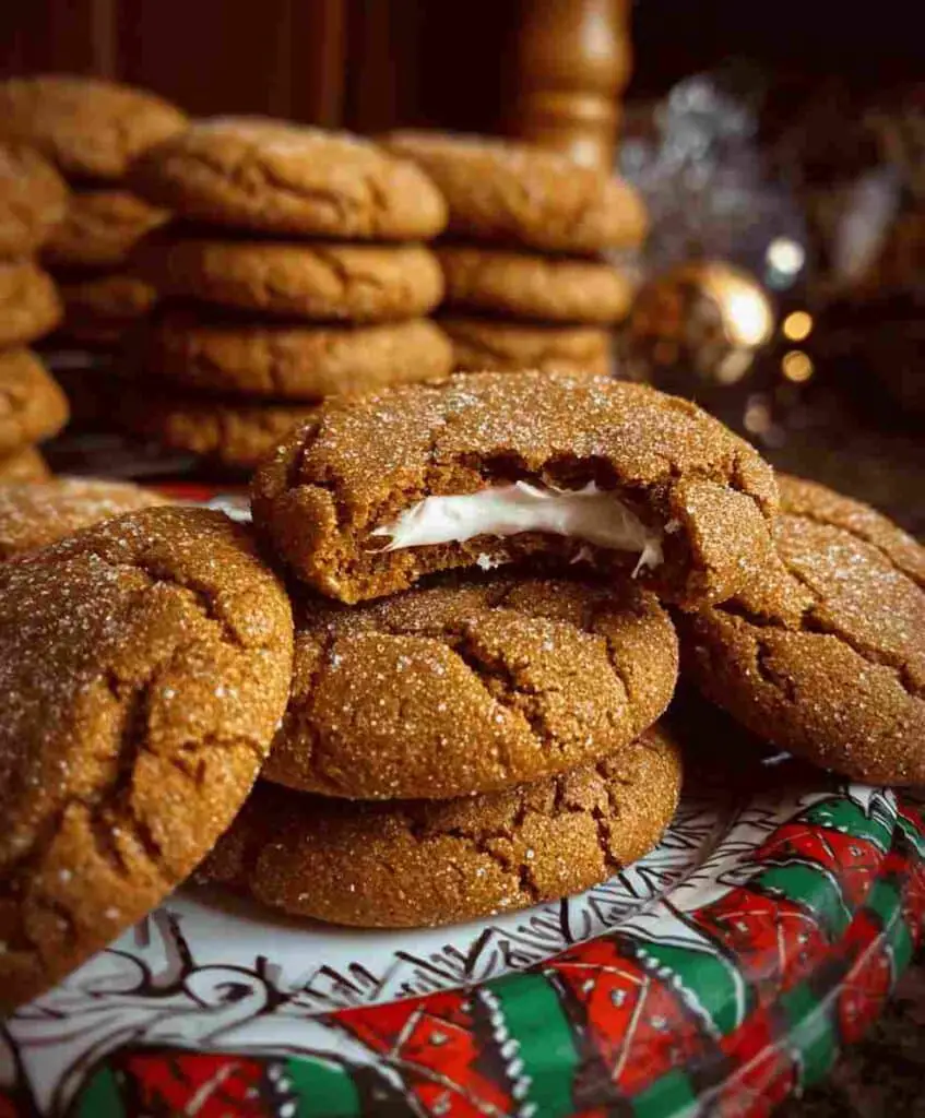 Gingerbread Cheesecake Cookies