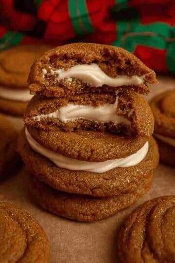 Gingerbread Cheesecake Cookies