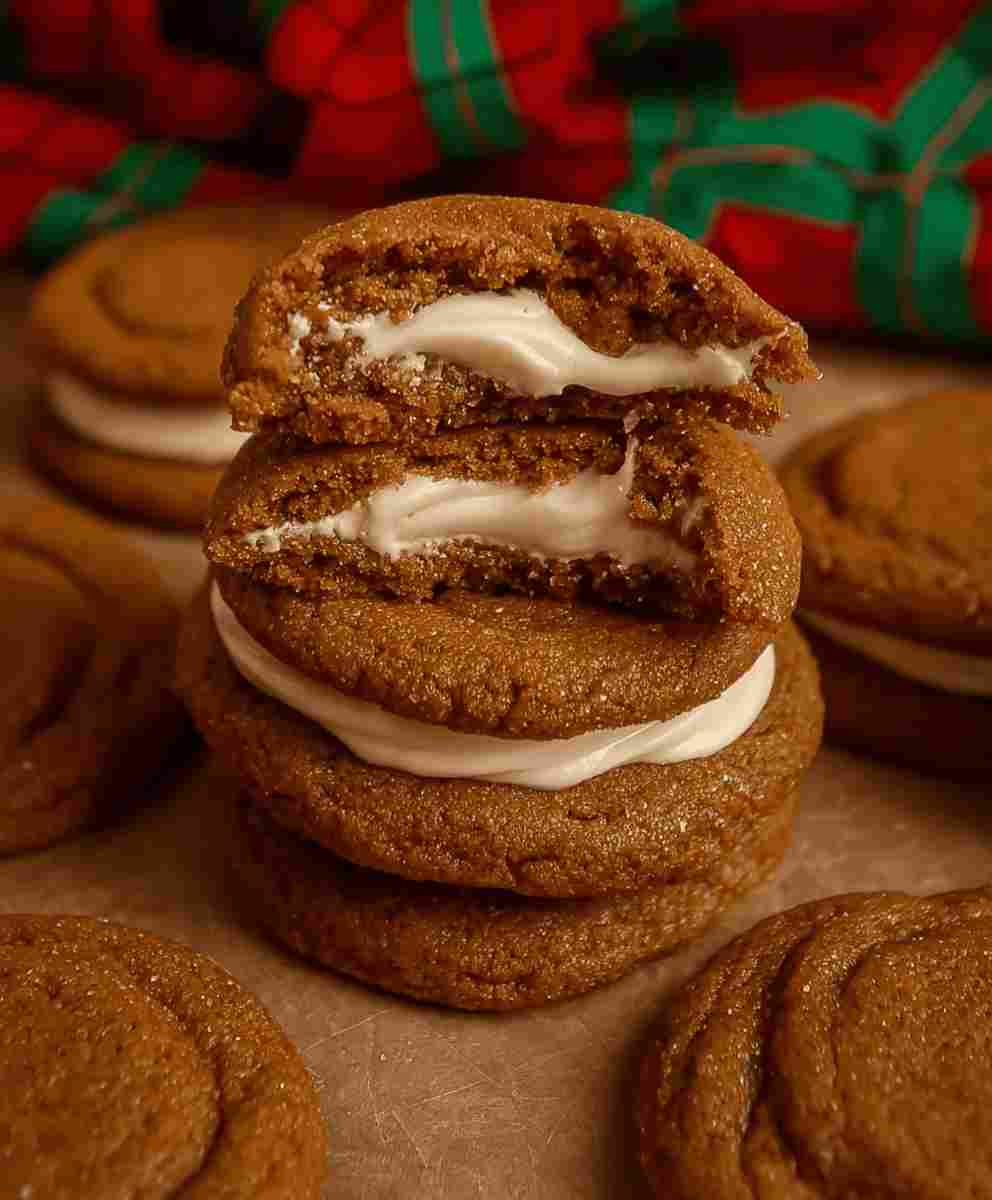 Gingerbread Cheesecake Cookies