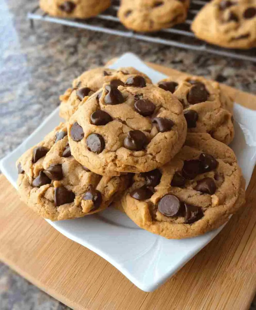 Moist Peanut Butter Chocolate Chip Cookies