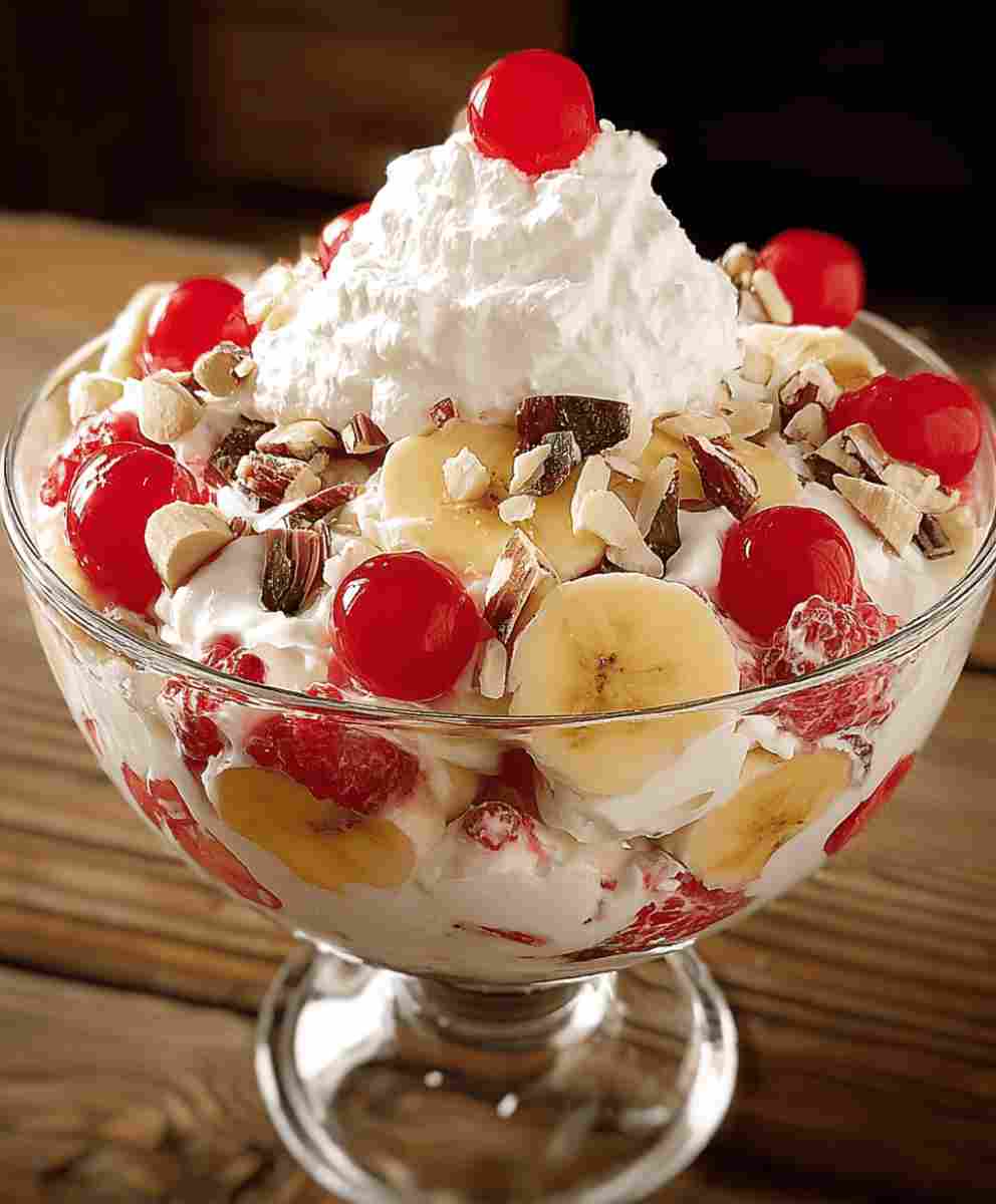 Banana Split Fluff Salad