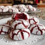 Easy Red Velvet Crinkle Cookies
