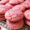 Easy Pink Velvet Cookies