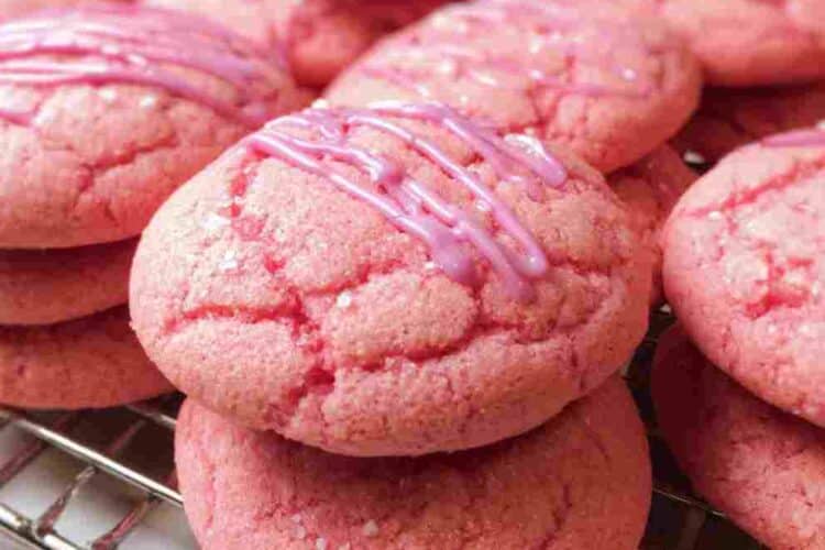 Easy Pink Velvet Cookies